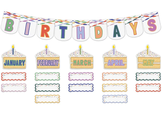 Color Crush Birthday Bulletin Board Set - US 6547