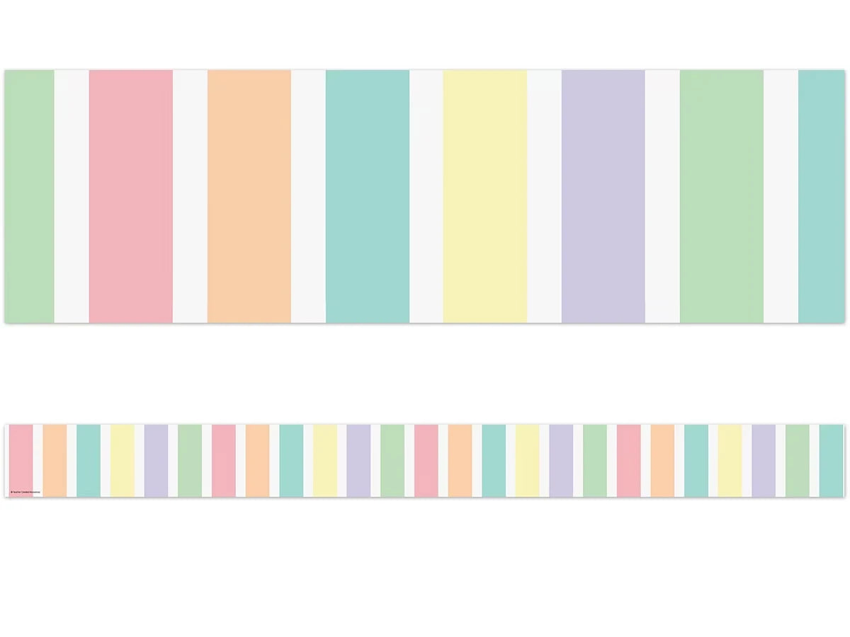 Pastel Pop Striped Border - US 6617