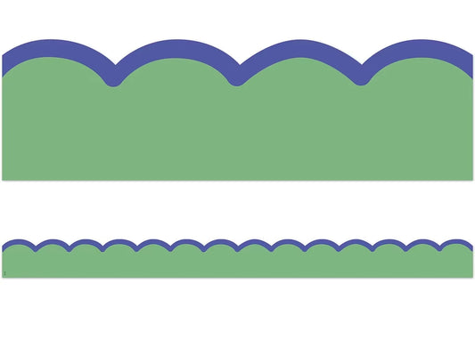 Color Crush Green with Blue Scalloped Border - US 1903