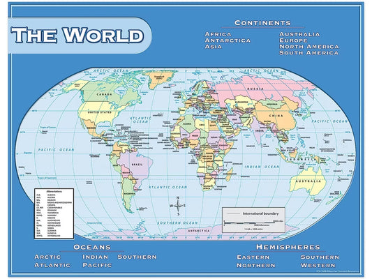 World Map Poster - US 5883