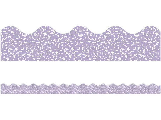 Cool for School Purple Scalloped Border - US 6418