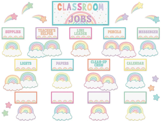 Pastel Pop Classroom Jobs Bulletin Board Set - US 6103