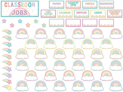 Pastel Pop Classroom Jobs Bulletin Board Set - US 6103