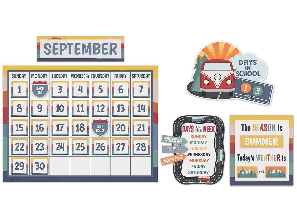 Moving Mountains Calendar Bulletin Board Set - US 8458