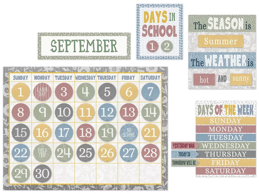 Classroom Cottage Calendar Bulletin Board Set - US 1043