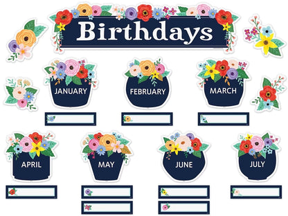 Wildflowers Birthday Bulletin Board Set - US 1146