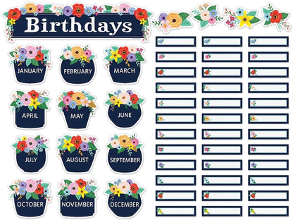 Wildflowers Birthday Bulletin Board Set - US 1146