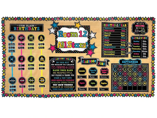Chalkboard Brights 4" Punch-Out Letters - US 3140