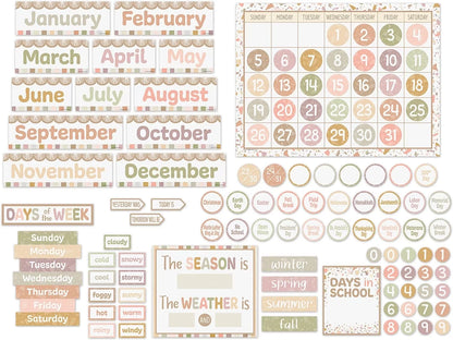 Terrazzo Tones Calendar Bulletin Board Set - US 9933