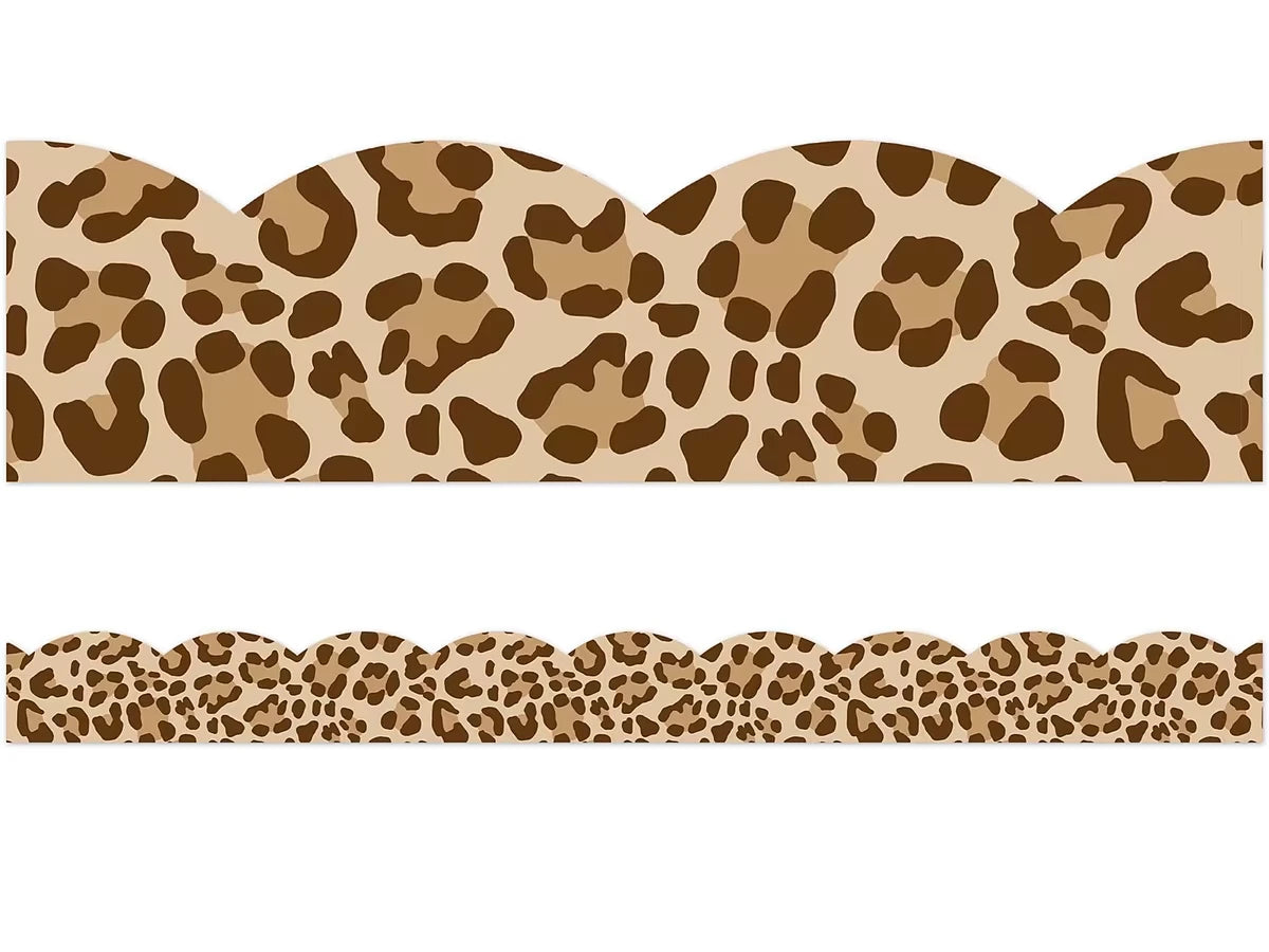 Simply Safari Leopard Print Scalloped Border - US 6758