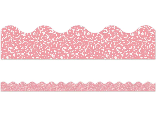 Cool for School Pink Scalloped Border - US 8166