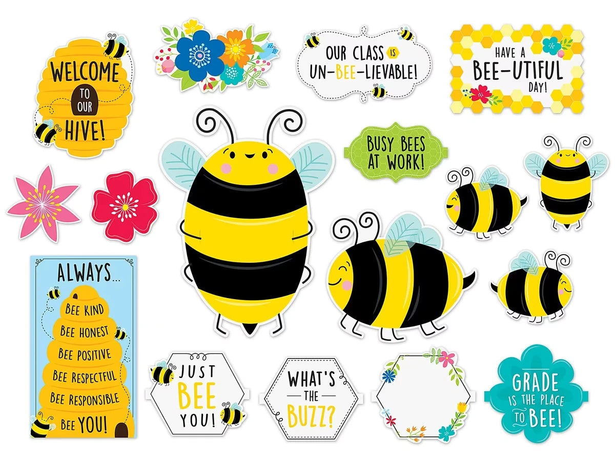 Busy Bees Welcome Bulletin Board Set - US 9986