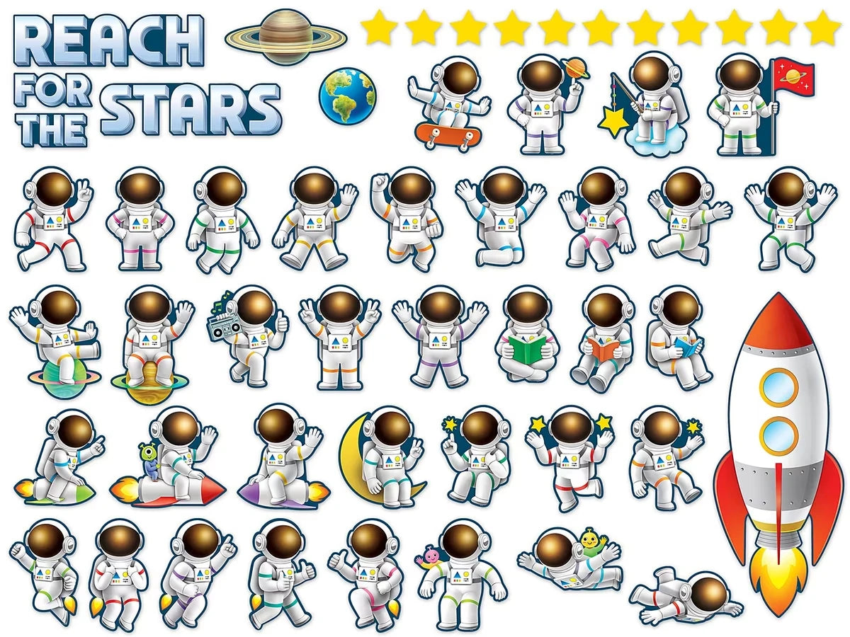 Outer Space Crew Reach for the Stars Bulletin Board Set - US 3199