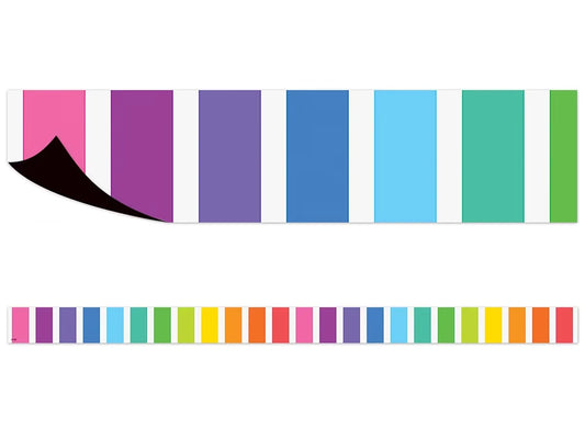 Rainbow Striped Magnetic Border - US 6812