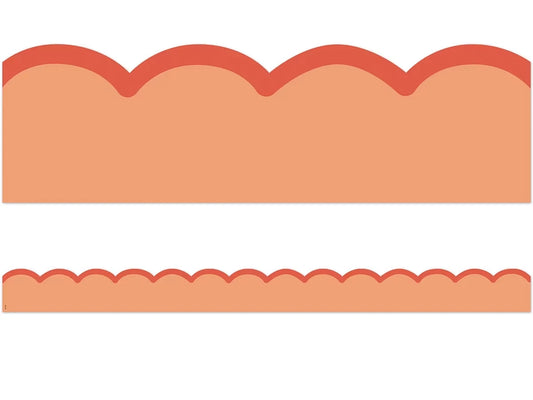 Color Crush Orange Scalloped Border - US 8167