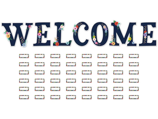 Wildflowers Welcome Bulletin Board Set - US 8817