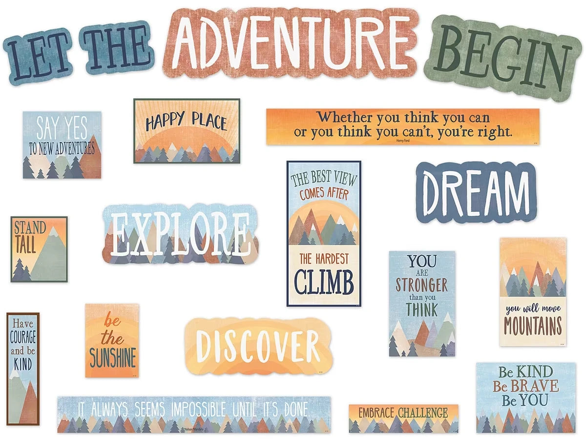 Moving Mountains Motivational Bulletin Board Set - US 1491