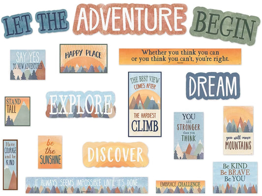 Moving Mountains Motivational Bulletin Board Set - US 1491