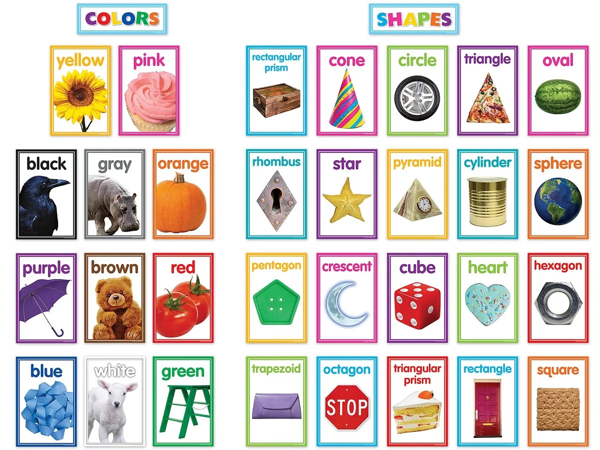 Color & Shape Photo Card Bulletin Board Set - US 1609