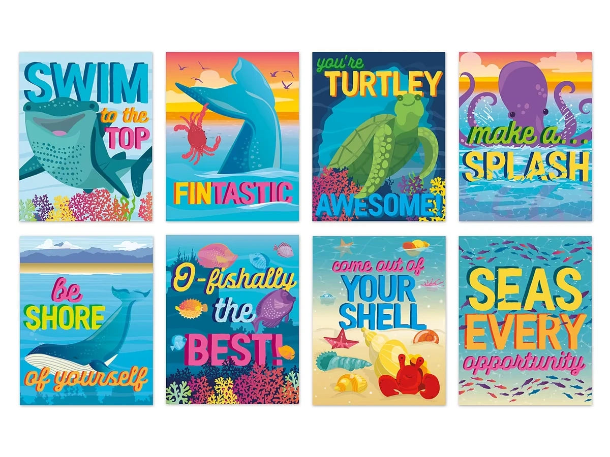Seas the Day Motivational Poster Pack - US 1385