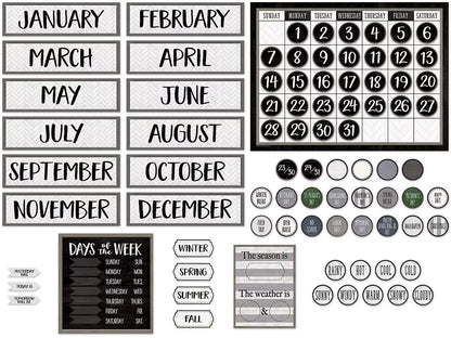 Modern Farmhouse Calendar Bulletin Board Set - US 4578