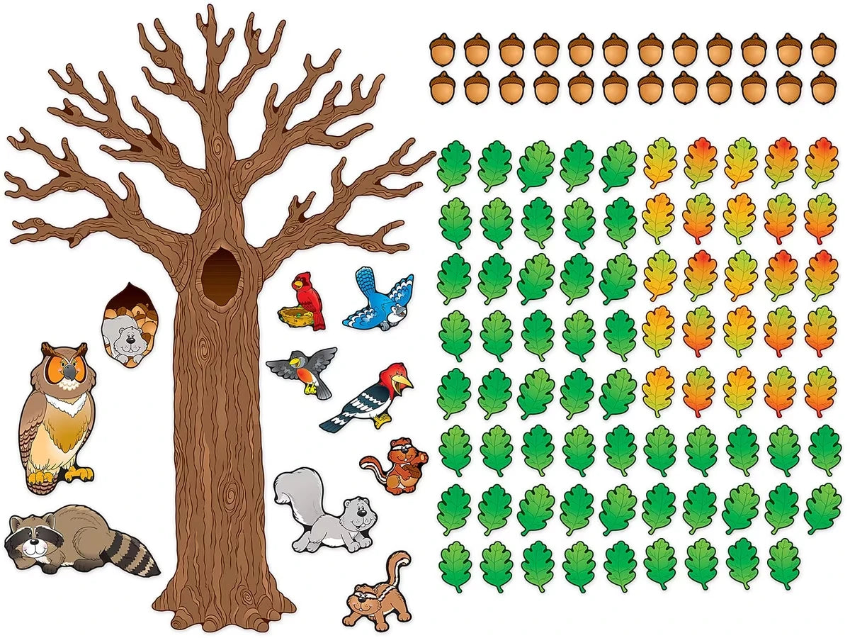 Big Tree & Animals Bulletin Board Set - US 8907