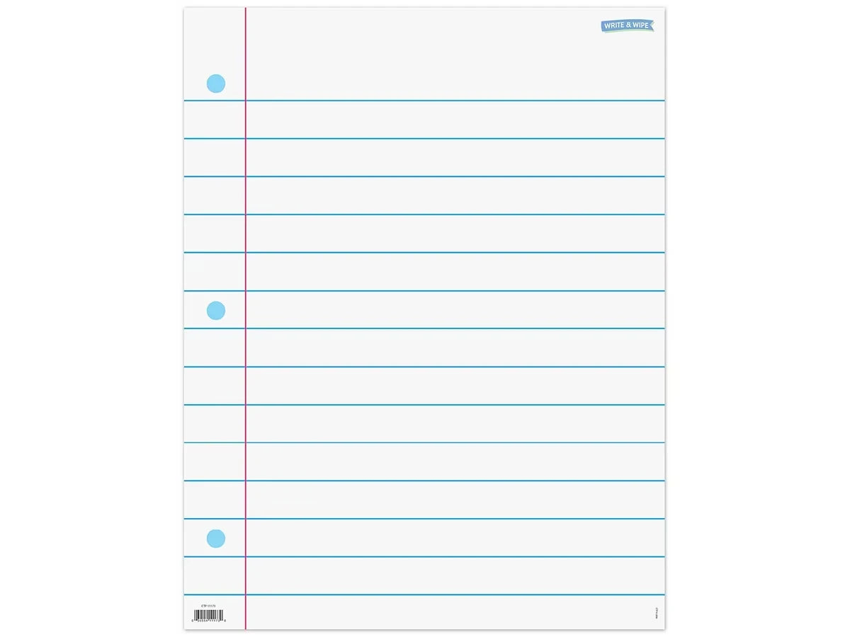 Write & Wipe Notebook Page Poster - US 4351
