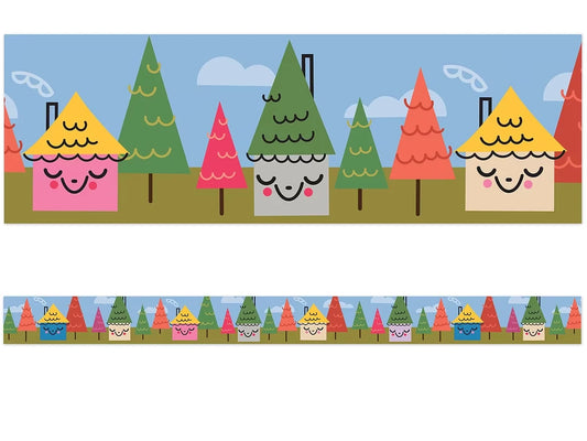 Fairy Tale Forest Village Border - US 2697