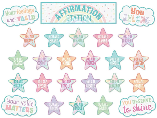 Pastel Pop Affirmation Station Bulletin Board Set - US 5941