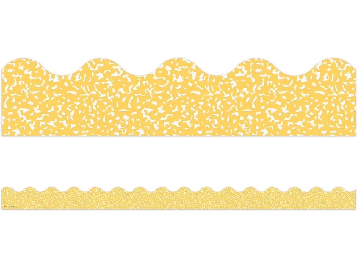 Cool for School Yellow Scalloped Border - US 5566