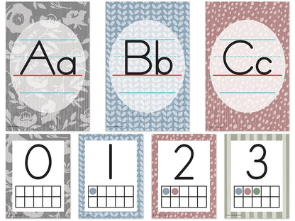 Classroom Cottage Alphabet Card Bulletin Board Set - US 9325