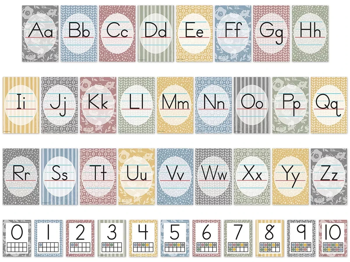 Classroom Cottage Alphabet Card Bulletin Board Set - US 9325