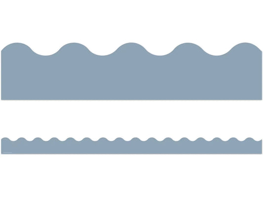 Classroom Cottage Blue Scalloped Border - US 2989