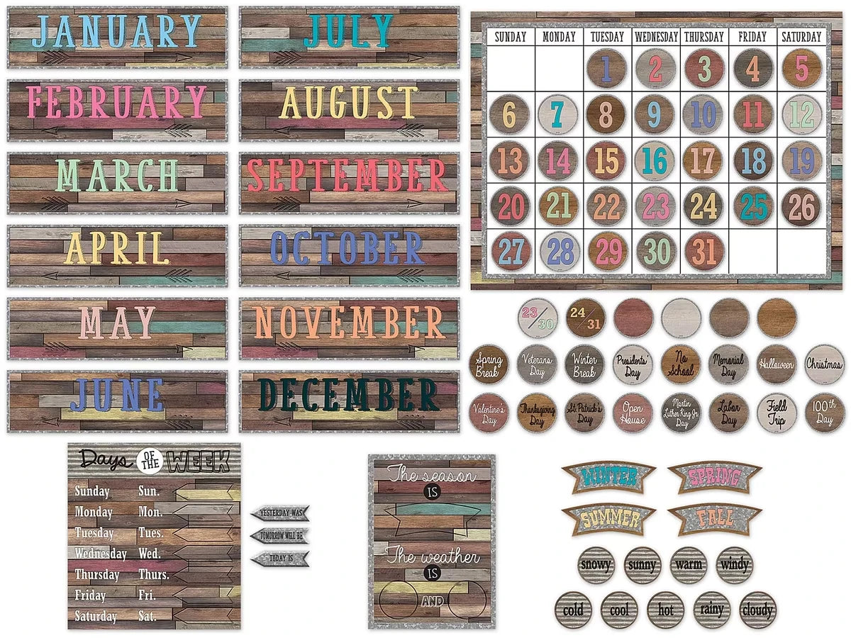 Home Sweet Classroom Calendar Bulletin Board Set - US 1518