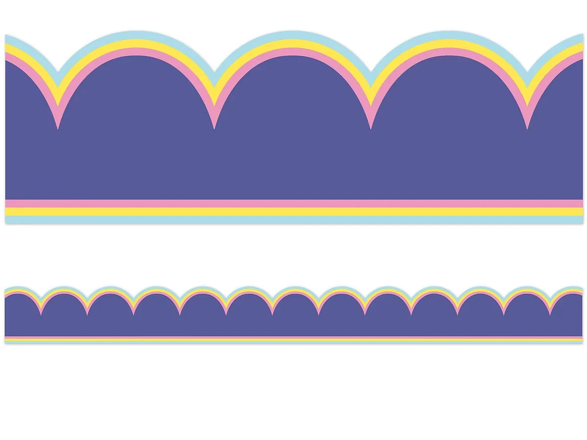 We Stick Together Purple Scalloped Border - US 3239