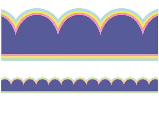 We Stick Together Purple Scalloped Border - US 3239