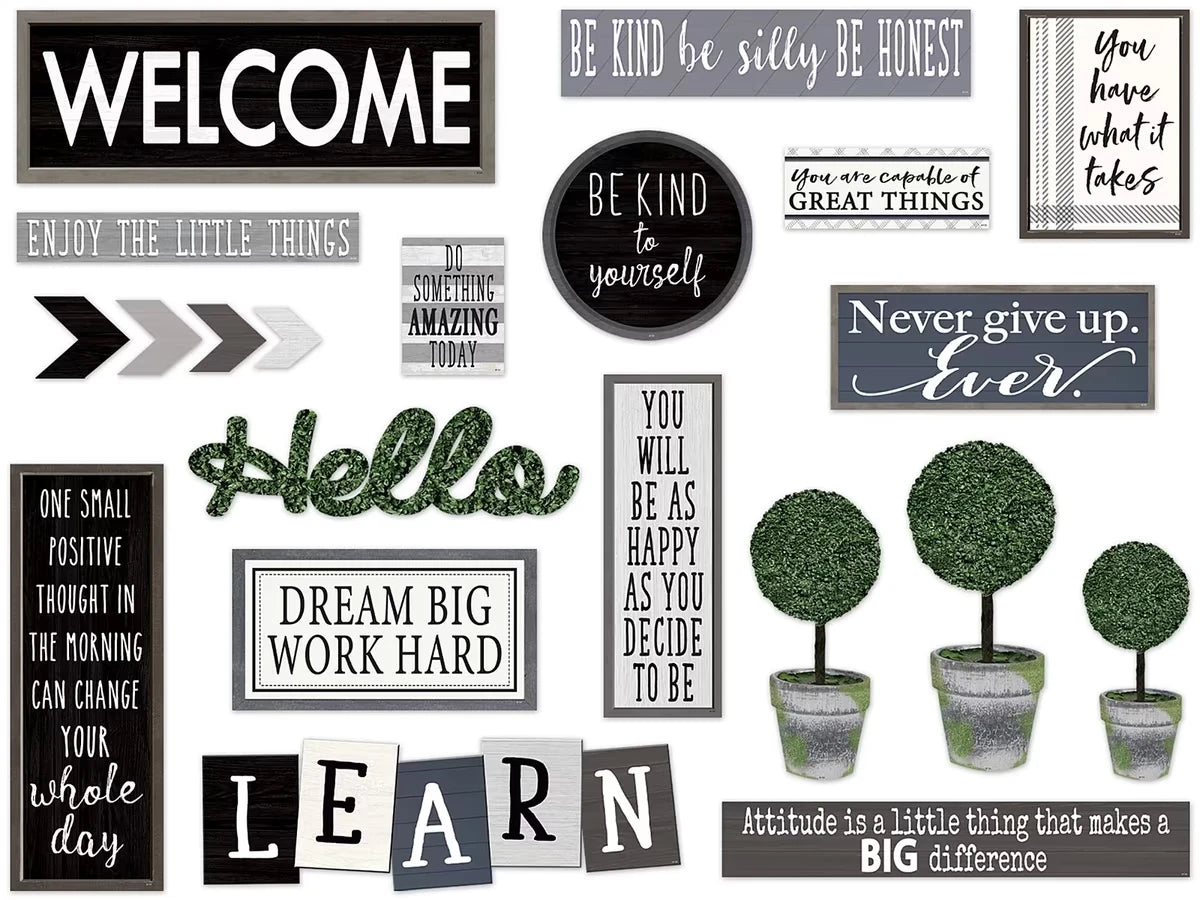 Modern Farmhouse Bulletin Board Set - US 1782