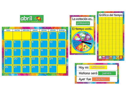 Spanish Calendario Anual Bulletin Board Set - US 1242