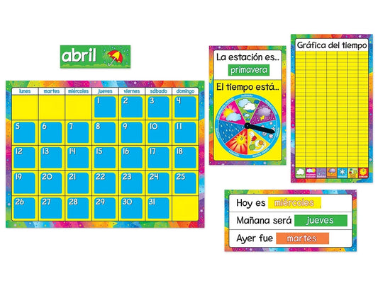 Spanish Calendario Anual Bulletin Board Set - US 1242