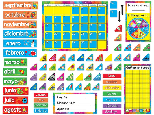 Spanish Calendario Anual Bulletin Board Set - US 1242