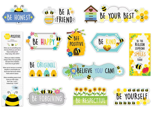 Busy Bees Motivational Bulletin Board Set - US 3088