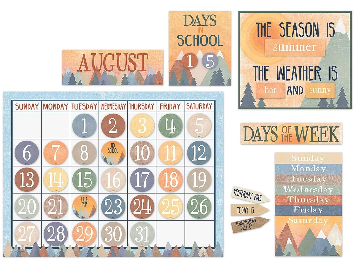 Moving Mountains Calendar Bulletin Board Set - US 2614