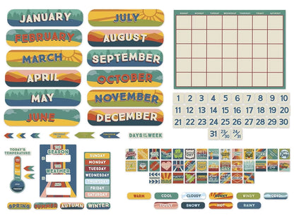 Adventurer Calendar Bulletin Board Set - US 4234