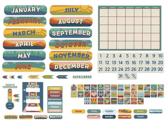 Adventurer Calendar Bulletin Board Set - US 4234