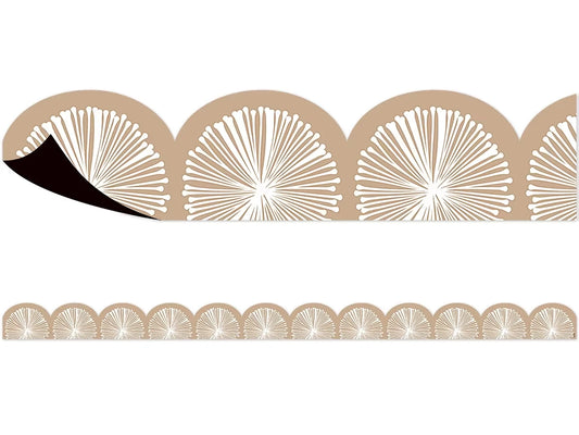 Terrazzo Tones Poms Scalloped Magnetic Border - US 2887
