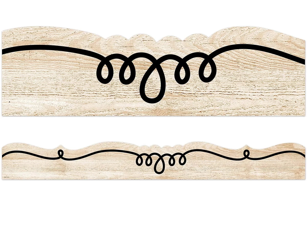Loop-De-Loop Wood  Border - US 9097