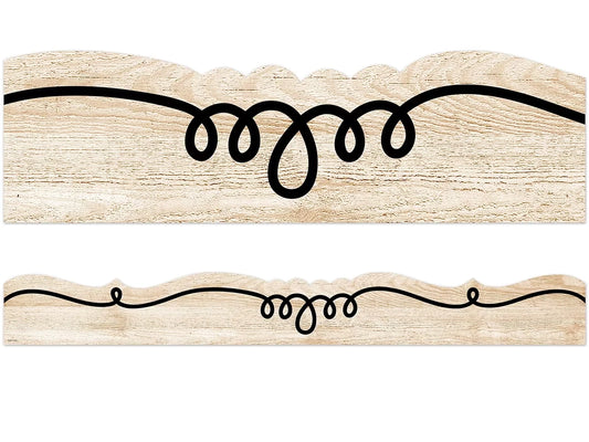 Loop-De-Loop Wood  Border - US 9097