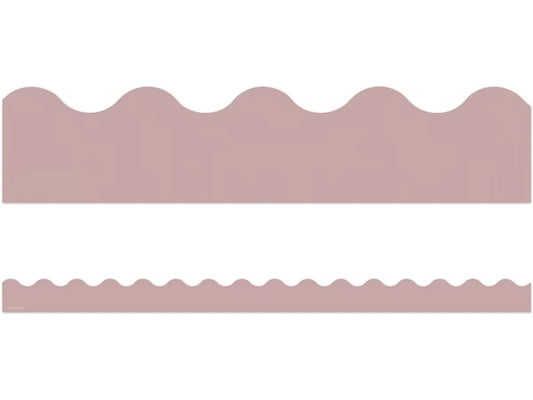 Everyone Is Welcome Light Mauve Scalloped Border - US 8443
