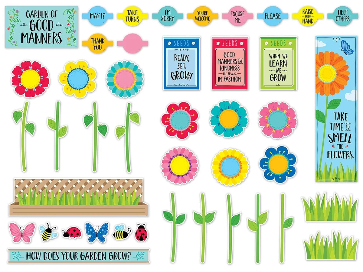 Garden of Good Manners Bulletin Board Set - US 7843
