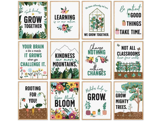 Grow Together Growth Mindset Mini Poster Pack - US 7675